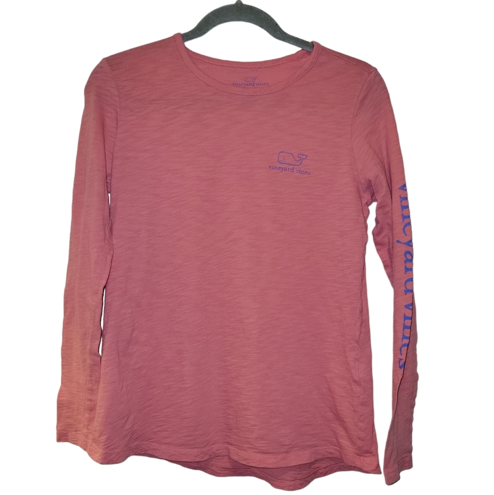 Vineyard Vines, Long Sleeve T-Shirt, Thin, Whale on back, Women's size XS, 100%